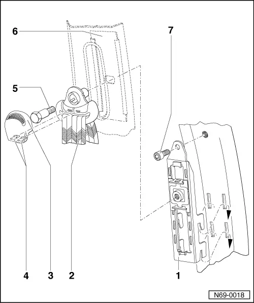 SEAT Service and Repair Manuals > Leon Mk1 > Bodywork Bodywork, Interior fitting work