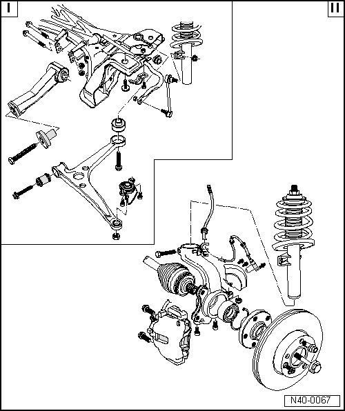 SEAT Manuals > Leon Mk1 > Running gear > Running gear, axles, steering front and four