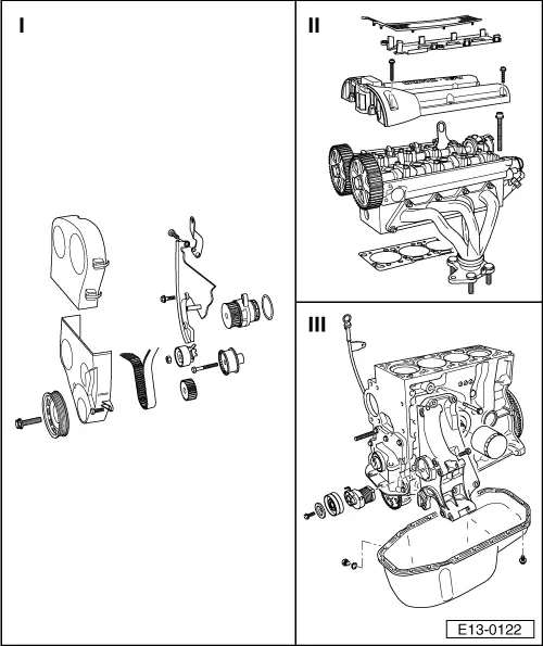 SEAT Manuals > Leon Mk1 > Power unit > 4Cyl. Injection Engine (4 valve