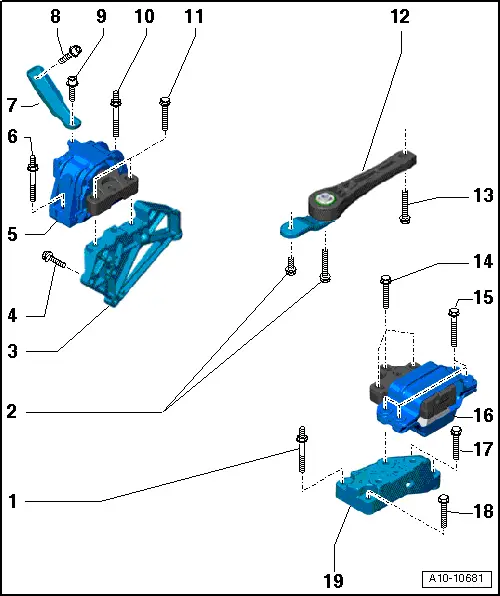 SEAT Workshop Manuals > Leon Mk2 > Direct shift gearbox 02E, four-wheel