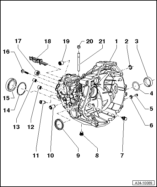 SEAT Manuals > Leon Mk2 > 6speed manual gearbox 01X > Gearbox mechanics,operation