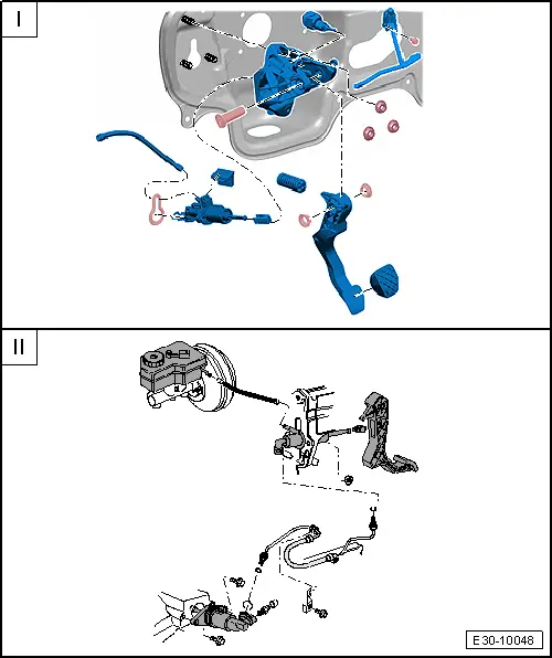 SEAT Manuals > Leon Mk2 > 02R, 5speed manual transmission > Clutch, control > Clutch