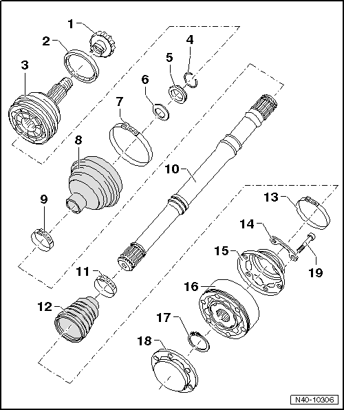 SEAT Manuals > Leon Mk2 > Running gear > Running gear, axles