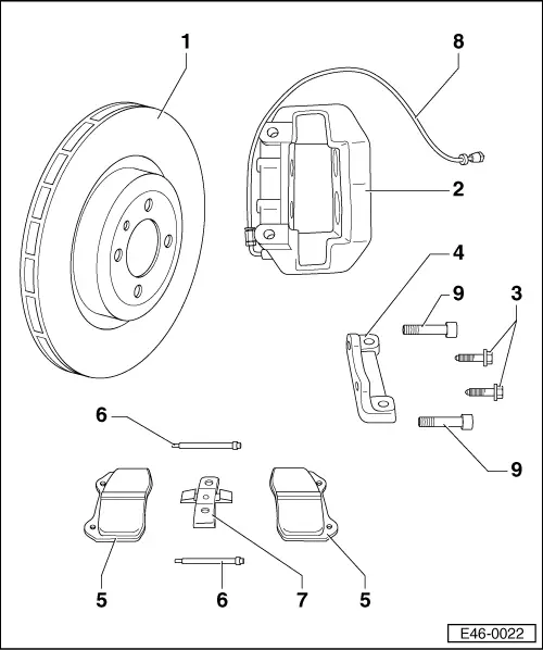 SEAT Manuals > Leon Mk2 > Running gear > Brake systems > Brake