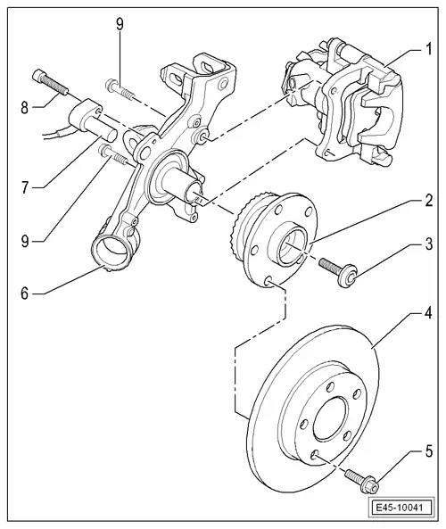 SEAT Service and Repair Manuals > Leon Mk2 > Running gear