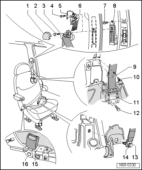 SEAT Service and Repair Manuals > Leon Mk2 > Body General body repairs, interior