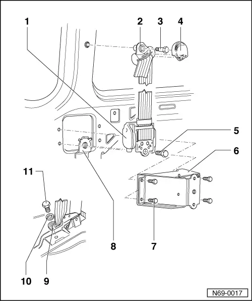 SEAT Service and Repair Manuals > Leon Mk2 > Body General body repairs, interior