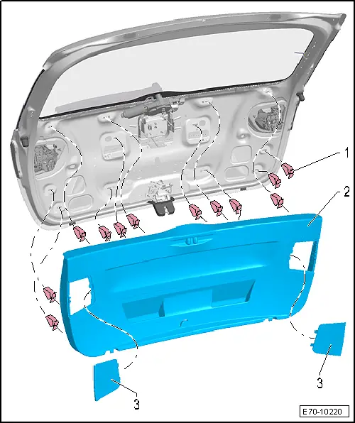 Restagraf Full Front Door Fixings & Fasteners Kit, Leon (01.2013 → 06.2020) , Seat main image 0