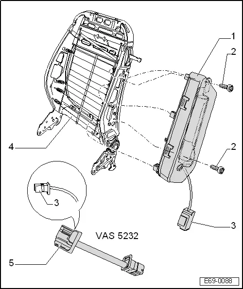 SEAT Manuals > Leon Mk2 > Body > Bodywork, Interior fitting