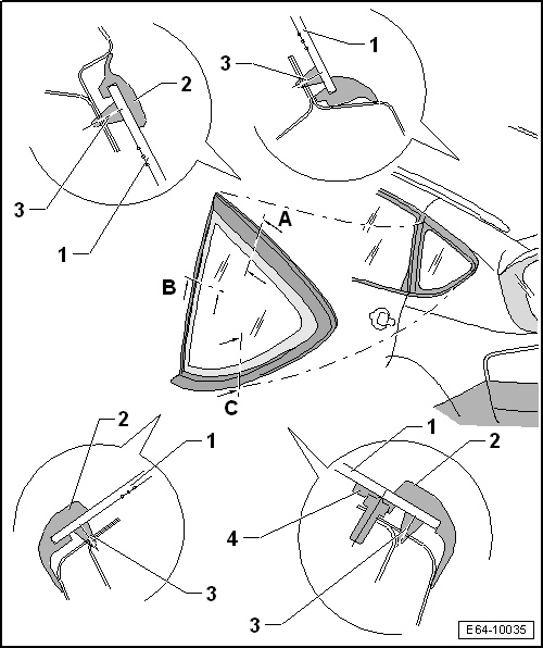 Right Rear Side Window Assembly SEAT Workshop Service and Repair Manuals > Leon Mk2 > Body | Body ...
