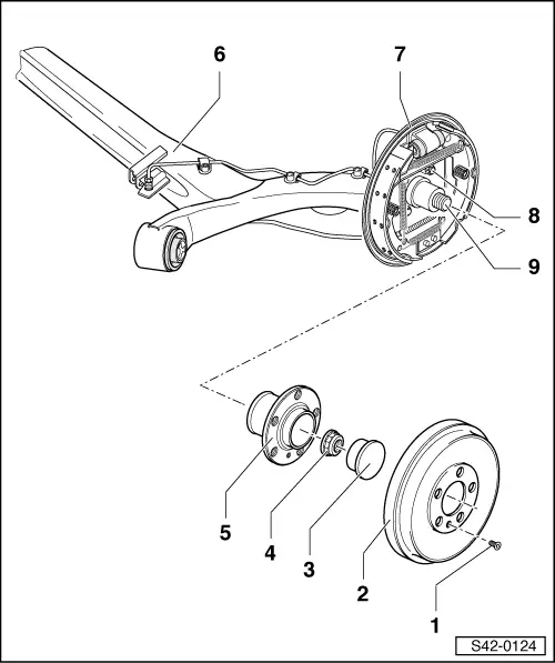 Skoda Service and Repair Manuals > Fabia Mk1 > Chassis Rear
