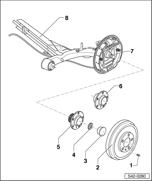 Skoda Service and Repair Manuals > Fabia Mk2 > Chassis Rear