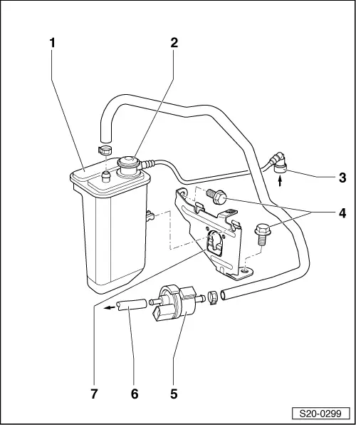 Skoda Fabia 16/77 kW MPI Engine Activated Charcoal Container System