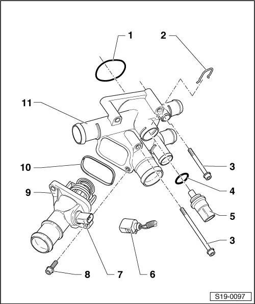 Skoda Service and Repair Manuals > Octavia Mk1 > Power unit 1,6/74; 75 kW MPI engine