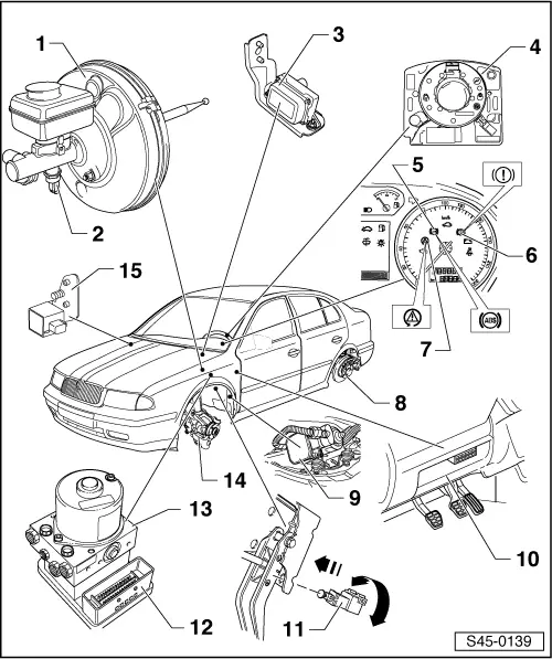 Skoda Workshop Manuals  U0026gt  Octavia Mk1  U0026gt  Brake Systems  U0026gt  Abs