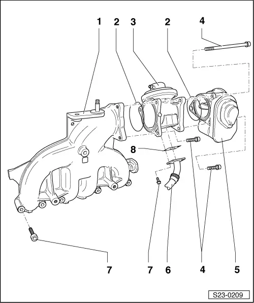 Skoda Octavia Intake Manifold - Components for BKC, BXE Engine