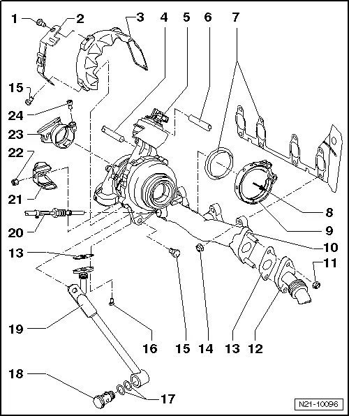 Skoda Workshop Manuals > Octavia Mk2 > Drive unit > 2.0/125 kW TDI PD