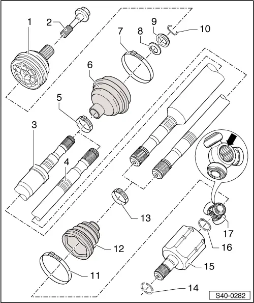 Skoda Service and Repair Manuals > Octavia Mk2 > Axles