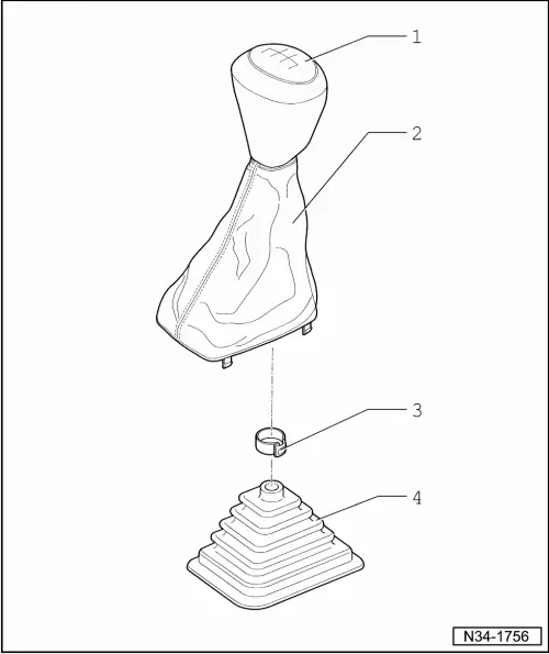 Skoda Manuals > Octavia Mk2 > Power transmission > Gearbox 0AF