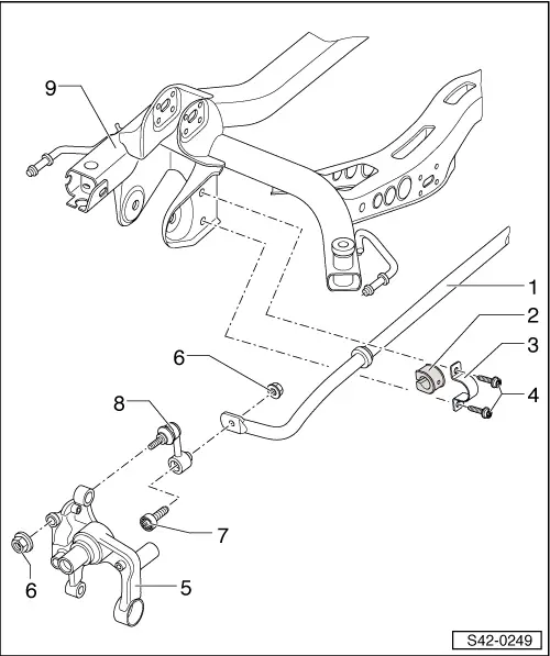Skoda Service and Repair Manuals > Octavia Mk2 > Axles