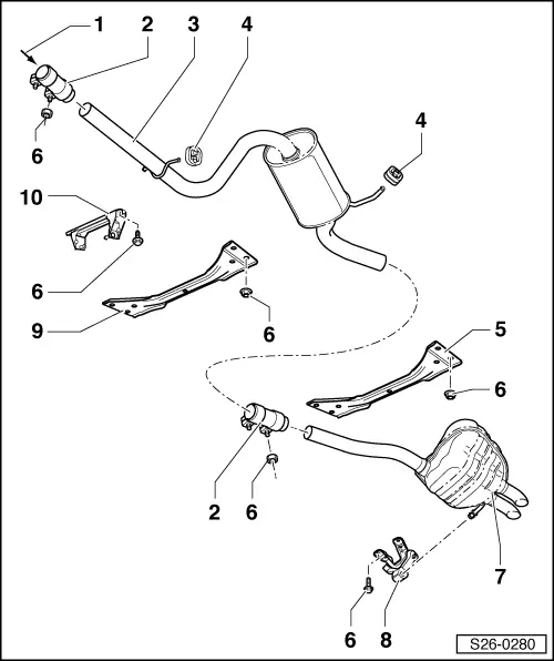 octavia mk1 exhaust system diagram octavia mk1 exhaust system diagram
