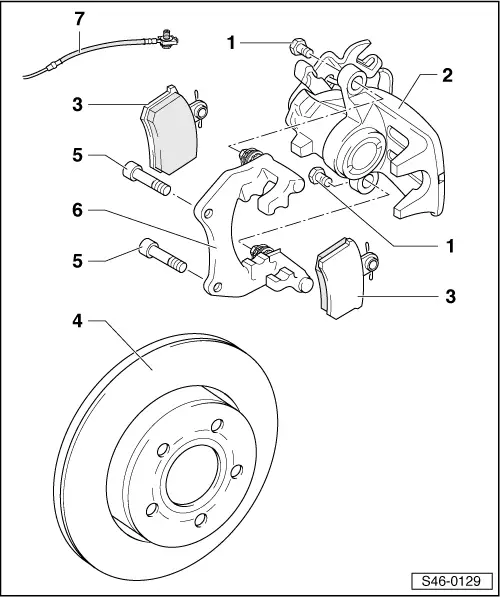 Skoda Service and Repair Manuals > Superb > Chassis Chassis Brake, brake mechanics