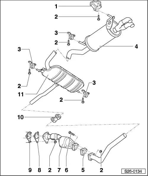 Skoda Service and Repair Manuals > Superb > Drive unit 1.9