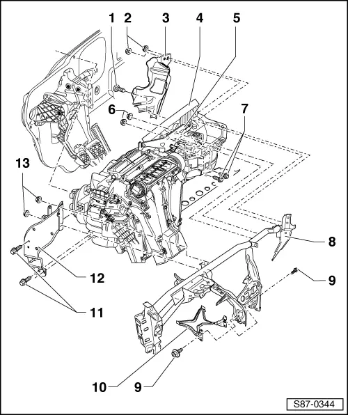 Skoda Yeti A/C Unit Removal & Installation Service & Repair Manuals