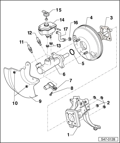 Skoda Service and Repair Manuals > Yeti > Brake systems