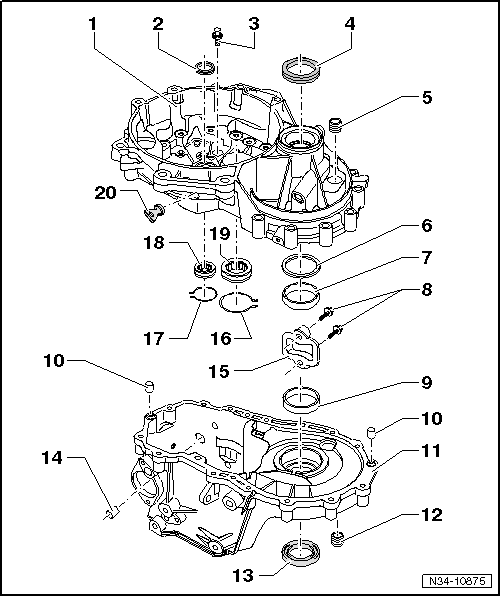 Skoda Service and Repair Manuals > Yeti > Power transmission