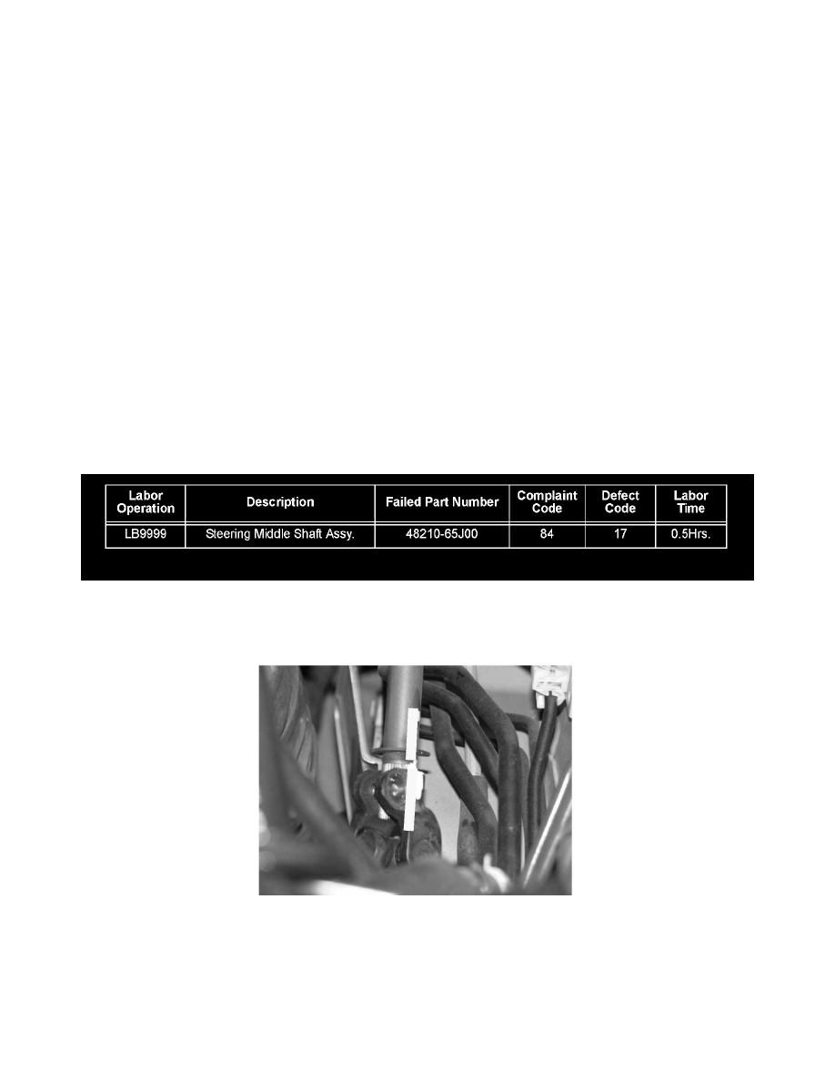 Steering and Suspension > Steering > Steering Shaft > Component Information  > Technical Service Bulletins > All Technical Service Bulletins for  Steering ...