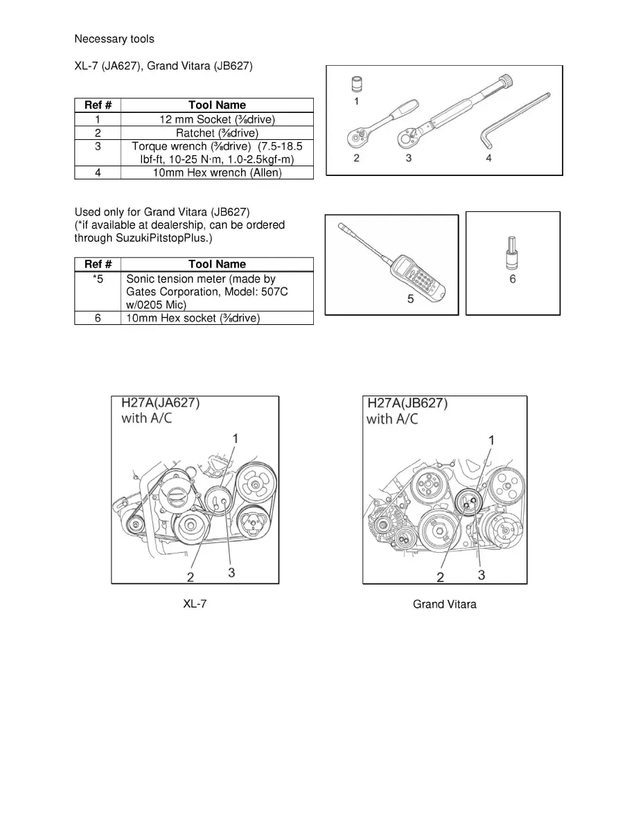 Suzuki Workshop Manuals > Grand Vitara 2Wd V6-2.7L (2006) > Engine, Cooling And Exhaust > Engine > Drive Belts, Mounts, Brackets And Accessories > Drive Belt Tensioner > Component Information > Technical