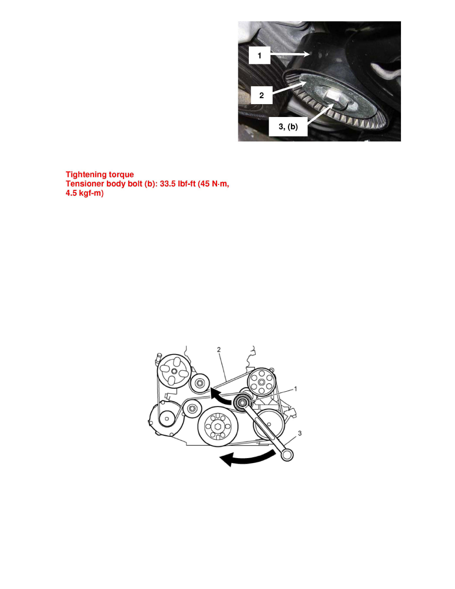 Suzuki Workshop Manuals > Grand Vitara 4WD L4-2.4L (2009) > Engine, Cooling  and Exhaust > Engine > Drive Belts, Mounts, Brackets and Accessories >  Drive Belt Tensioner > Component Information > Technical