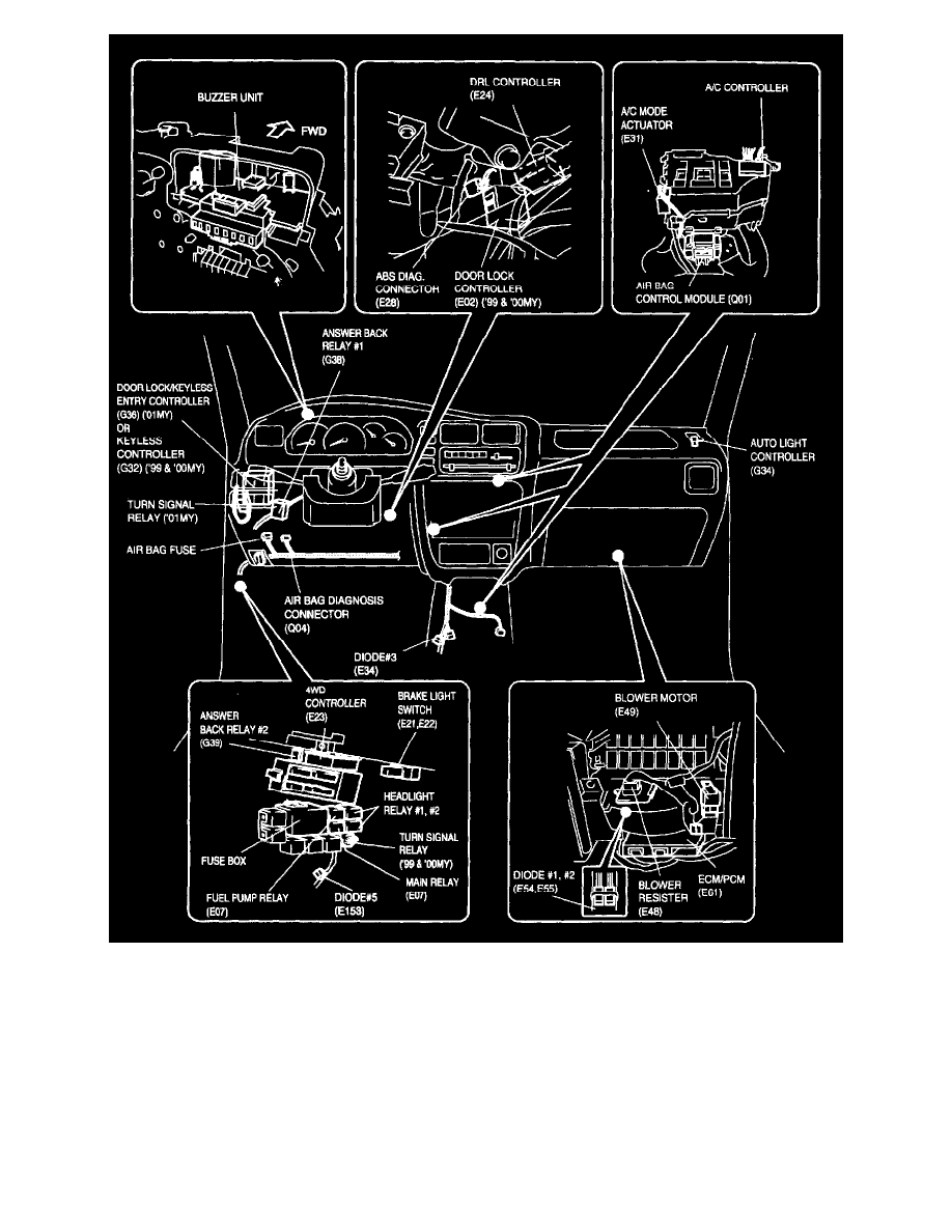 Heating and Air Conditioning > Relays and Modules - HVAC > Control Module  HVAC > Component Information > Locations