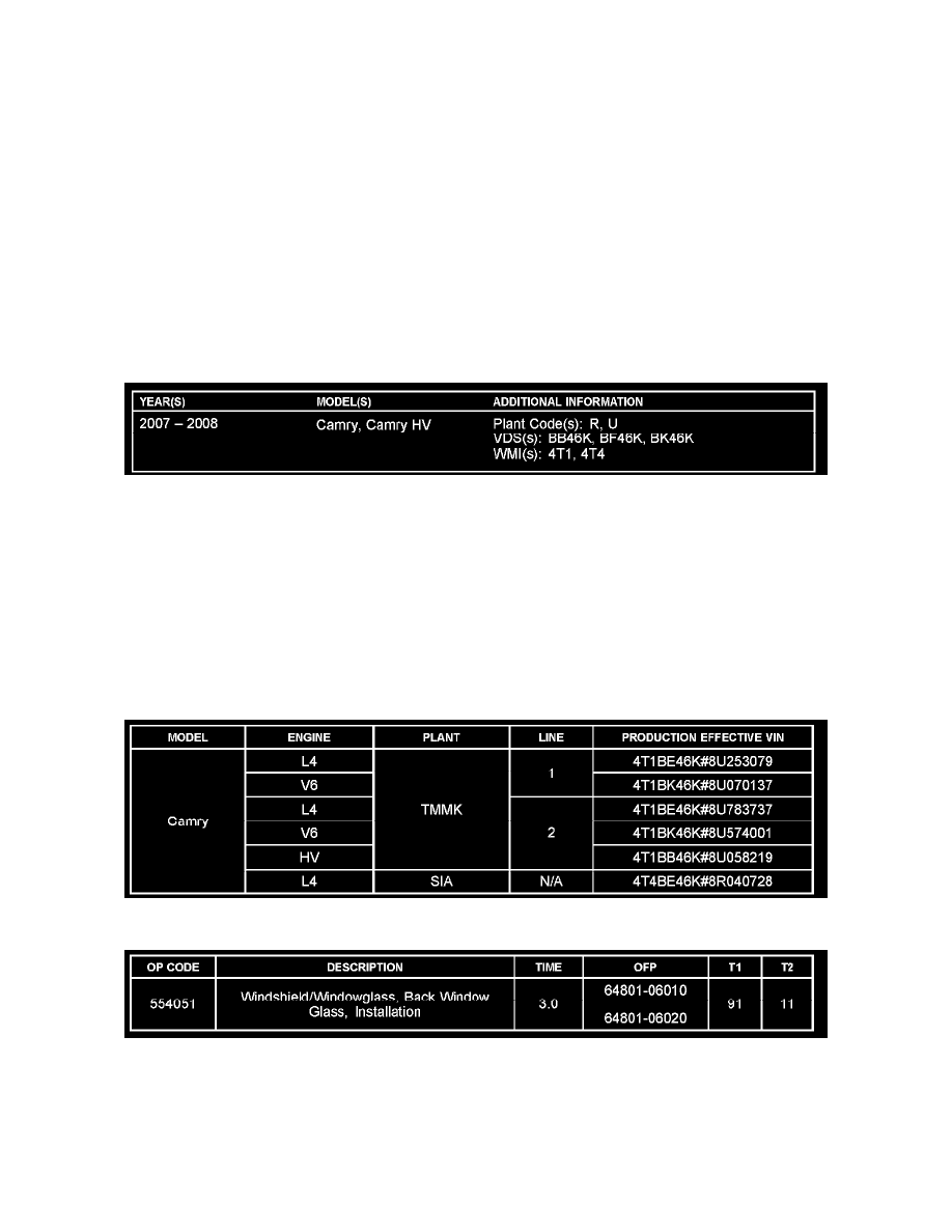 Windows and Glass > Windows > Window Glass > Back Window Glass > Component  Information > Technical Service Bulletins > Customer Interest: >  SB0149-08R1 > ...