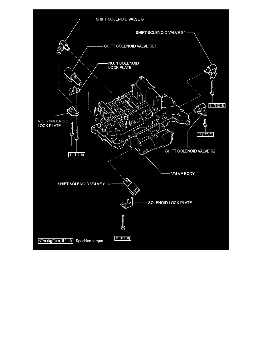 Transmission and Drivetrain > Automatic Transmission/Transaxle > Valve  Body, A/T > Component Information > Service and Repair > Removal and  Replacement > ...
