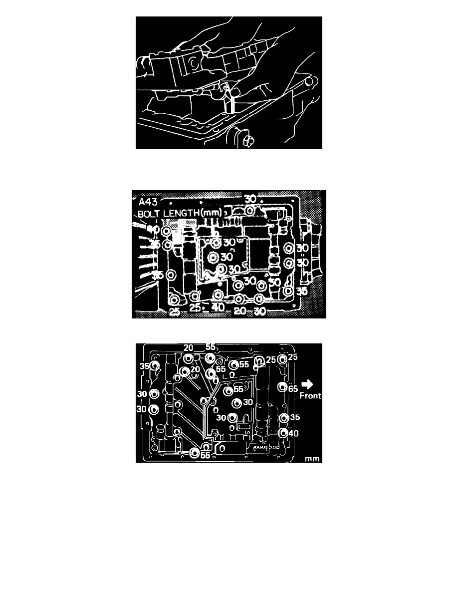 Transmission and Drivetrain > Automatic Transmission/Transaxle > Valve  Body, A/T > Component Information > Service and Repair > Valve Body,  Replace Exc. ...