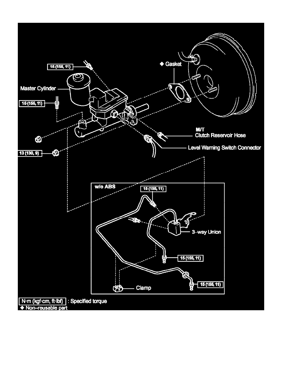 Toyota Manuals > RAV4 2WD L42.4L (2AZFE) (2004) > Brakes and