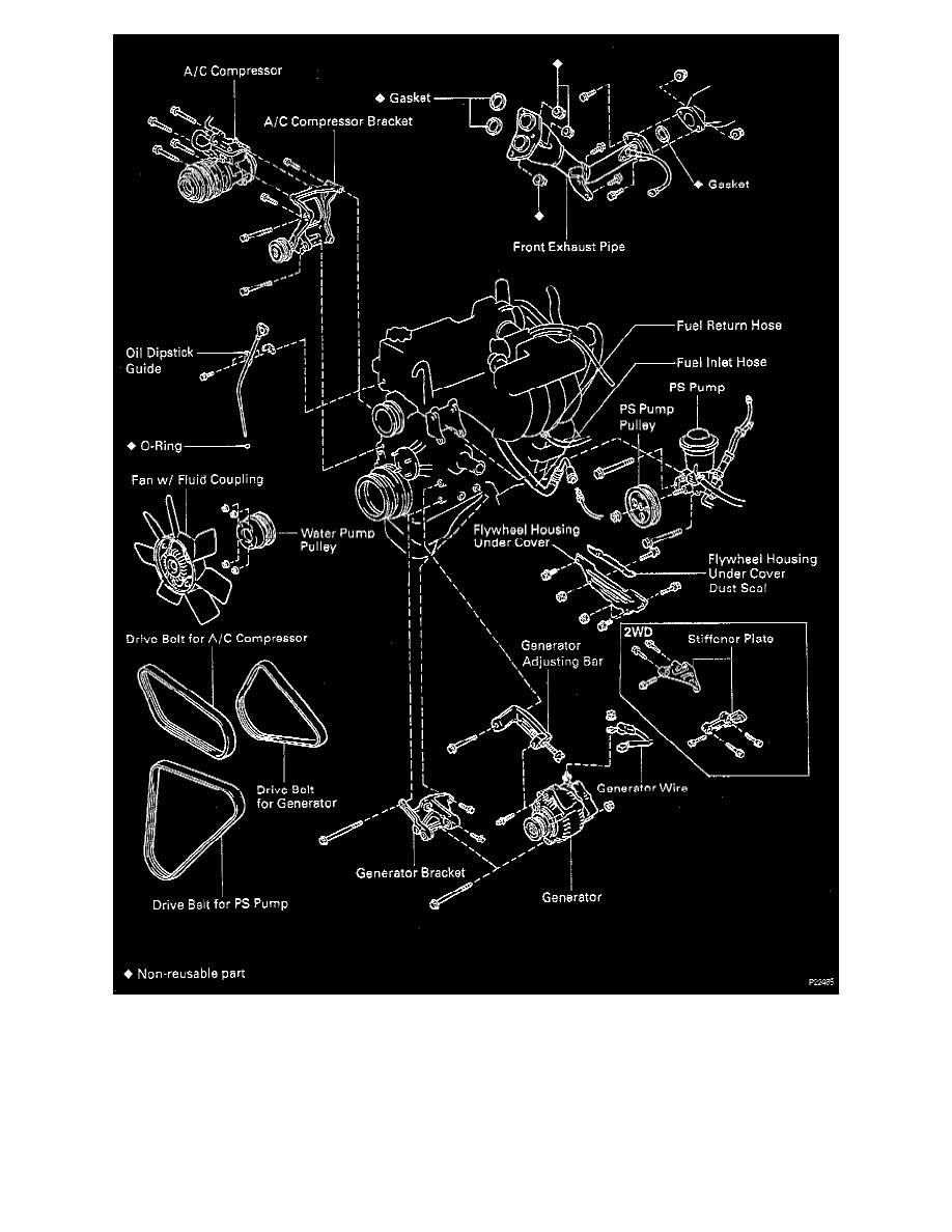 Toyota workshop service and repair manuals tacoma 2wd l4 2 4l 2rz fe