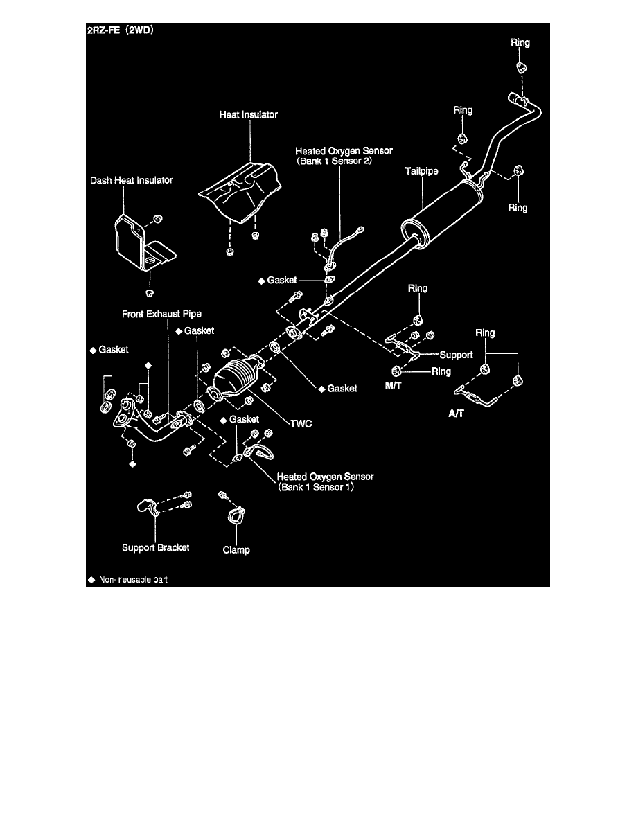 Toyota workshop service and repair manuals tacoma 2wd l4 2 4l 2rz fe