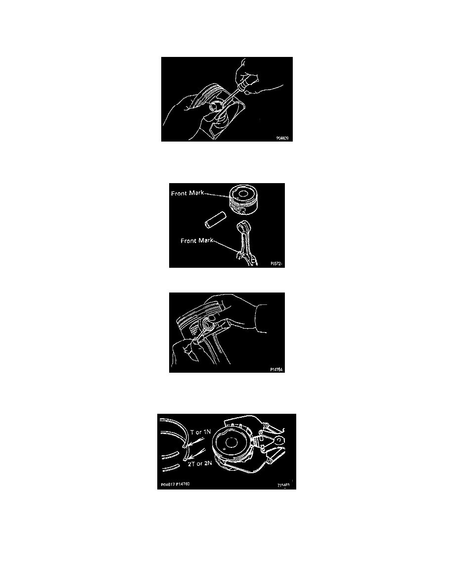 Engine, Cooling and Exhaust > Engine > Cylinder Block Assembly > Piston,  Engine > Component Information > Service and Repair > Removal > Page 1164