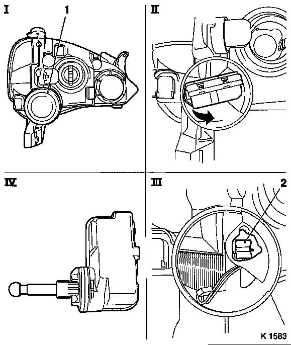 Vauxhall Work Manuals Corsa C N, Vauxhall Corsa C Headlight Wiring Diagram