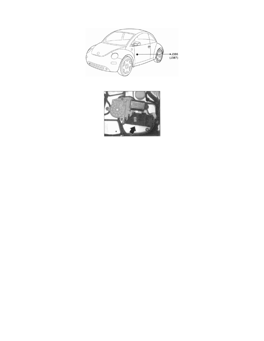 Door Control Module Driver Side J386