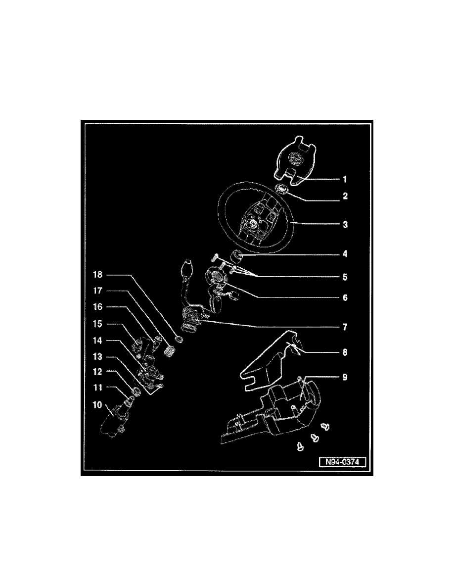 Volkswagen Service and Repair Manuals > Eurovan V62.8L (AXK) (2001) > Starting and