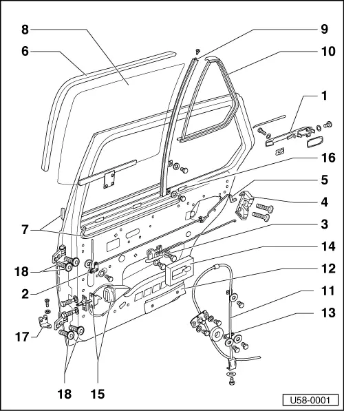 Volkswagen Workshop Manuals > Golf Mk1 > Body > Body ... citroen c4 tailgate wiring diagram 