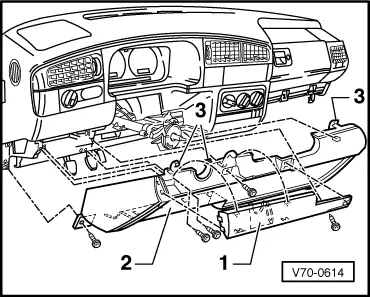 Volkswagen Workshop Manuals > Golf Mk3 > Body > General body repairs >  Passenger protection > Airbag > Retrofitting airbag (driver side) >  Installing airbag (retrofit kit)