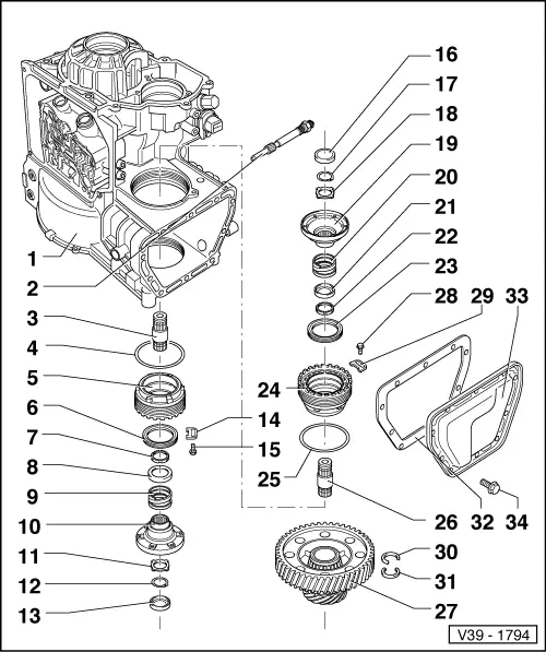 Volkswagen Service and Repair Manuals > Golf Mk3 > Power transmission Automatic