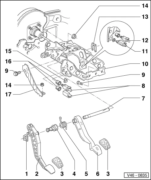 Volkswagen Service and Repair Manuals > Golf Mk3 > Running gear Brakes, hydraulics
