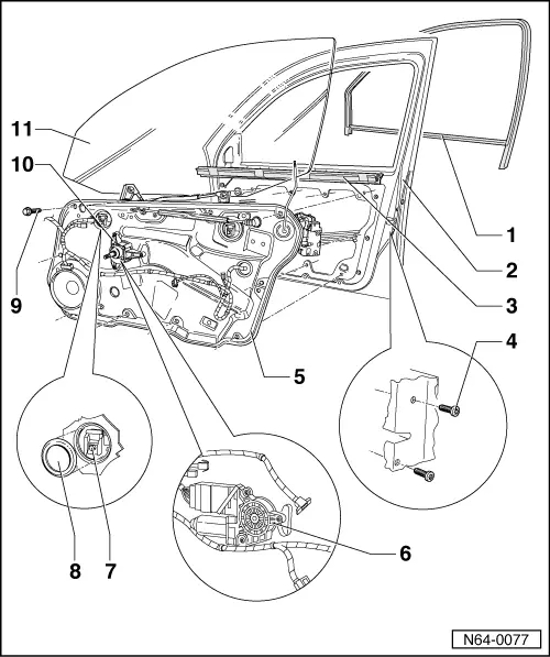 Volkswagen Service and Repair Manuals > Golf Mk4 > Body