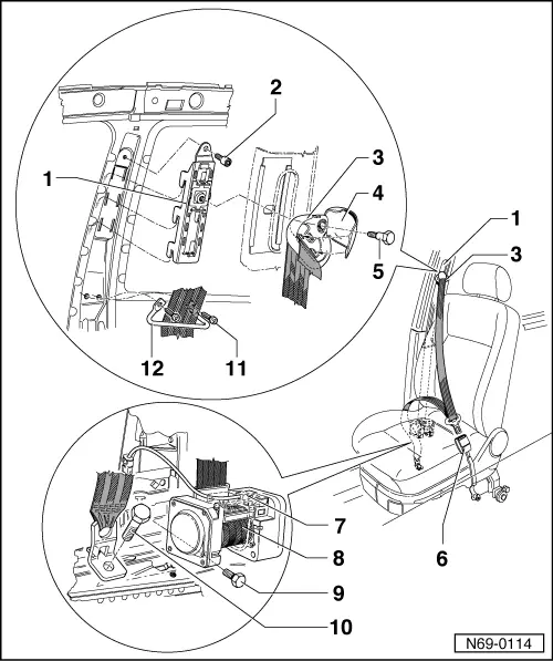 Volkswagen Service and Repair Manuals > Golf Mk4 > Body